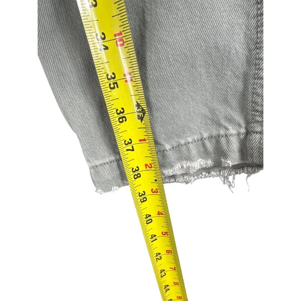 Abercrombie & Fitch Men's Pants Light Green Distressed Utility 28x30 Loose Fit - Picture 5 of 11